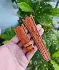 28/18MM Orange 100% Genuine Leather Skin Watch Strap Band AP OFFSHORE 42MM