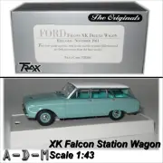 Ford Falcon XK Deluxe Station Wagon TR30C 1:43 Scale Diecast Model Car TRAX