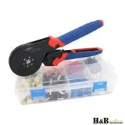 1900x Bootlace Wire End Ferrules 0.25- 16mm² Self Adjusting Crimping Pliers Hex