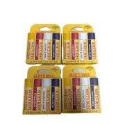 Burt's Bees Lip Balm Variety Of 4 Flavors, Pack Of 4 (16 Chapsticks Total)