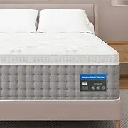 [Sleepmax] King Size Mattress 14 Inch - Hotel-Collection Hybrid Mattress Deep Sleep Pain Relief - Extra Lumbar & Hip Support - 365-Night Trial, Fiberglass-Free Bed in a Box, CertiPUR-US Certified