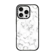iPhone 16 Pro Impact Case Classic White Marble