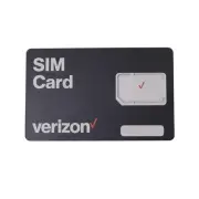 Verizon Wireless 4G Lte Sim Card - All 3 Sizes (3-In-1), Nano/micro/st