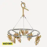 【VICTORY】不鏽鋼防風圓型曬衣架-27夾