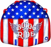 New Wow Born To Ride 1 Or 2 Person Inflatable Towable Deck Tube Red