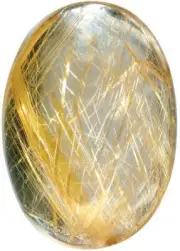 Natural Extra Fine Rutile Quartz - Oval Cabochon - Brazil - AAA+ Grade