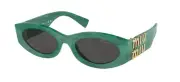 Miu Miu SMU 11WS Green/Dark Grey (15H5S0) Sunglasses
