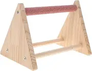 BESPORTBLE 1pc Chicken Coop Playground Triangular Perches for Small Birds - Parakeet & Parrot Playstand - Durable Bamboo Climbing Frame Ideal for Chickens & Pet Birds to Enhance Playtime