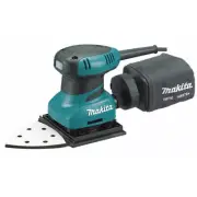 New Makita BO4565K Durable 200W Dustless Finishing Sander + 6 Sanding Papers