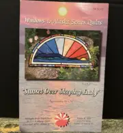 WINDOWS TO ALASKA SERIES QUILTS-MQP001 SUNSET OVER SLEEPING LADY QUILT