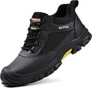[ZHENSI] Steel Toe Cap Trainers Men Safety Trainers Lightweight Industrial Shoes Work Shoes Comfortable Construction Boots