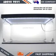 26*13*13cm Acrylic Display Case With Led Light For LEGO 75878 Bugatti Chiron