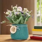 Faux Daisy Pots PVC Small Artificial Plants For Desktop