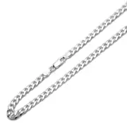 Men's 6mm 925 Sterling Silver Necklaces Italian Solid Curb Chain made in italy
