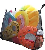 Pool Float Holder Storage Rack,Swimming Pool Hanging Storage,Large Capacity Hanging Net Multifunctional Bag