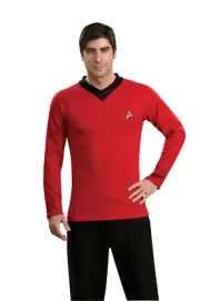 Star Trek Captain Kirk Red Shirt Costume Halloween Rubies