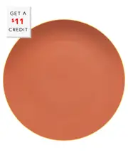 Vista Alegre Mar Salmon Charger Plate with $11 Credit
