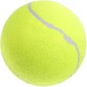 PERSELOSO Inflatable Giant Tennis Ball Interactive Chewing Ball for Dogs Safe Durable Pet Engaging Fetch Play for Large Pets Great for Preventing Furniture