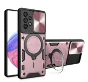 For Samsung Galaxy A53 5G Case, Magnetic Support Car Mount Magnetic Military Shell - Rose Gold