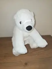 Ikea Snuttig Polar Bear Floppy White Small 12"" Plush