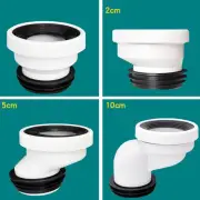 Leak Proof Toilet Pipe Nozzle Connector for WC Straight or Eccentric Design
