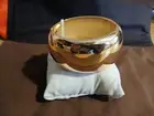 House Of Harlow 1960 Goldtone XL Wide Chunky Hinged Bangle Bracelet