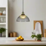 Bella Timeless Brass Pendant Light - Grey, Amber or Clear, PL0037