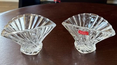 Mikasa Flores Crystal Votive Candleholders Set Of 2. New With Tags