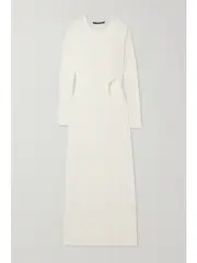 [ZEYNEP ARCAY] ZEYNEP ARCAY - Cutout Jersey Maxi Dress - Off-white - US10 US 10 Off-white
