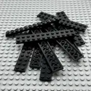 LEGO Plate - Black - 2 x 12 - QTY x10