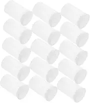 OKUMEYR 200Pcs Transparent Film Canisters with Lids Storage Containers for Organizing Small Accessories Film Bait Keys Coins and Art Beads Durable and Leakproof Design