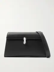[Savette] Savette - Symmetry Textured-leather Shoulder Bag - Black - One size One size Black