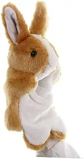 Plush Hand Puppet Toy Bunny Puppet Friends Animal for Story Telling and Parent-Child Interaction