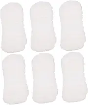 6pcs Toy Change Mat Burp Cloths Nappy Bin Toys Burp Cloths Cloth Nappy Inserts Dry Wipes Caddy Organizer Refillable Wipes Cotton White UPKOCH