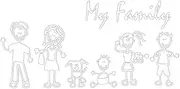 My Family Car Decals Stickers | Family Stick Figure Car Decals | Stick Figure Family Car Stickers, Family Car Vinyl Decal Stickers for Car, Tablets, Laptops, Water Bottles