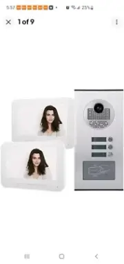 SMART DUAL Video Intercom Doorbell With Camera RFID Wireless Remote Access Card