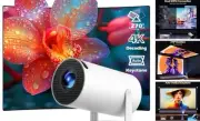 Mini Projector with WiFi and Bluetooth, Portable Projector Full HD 4K Support