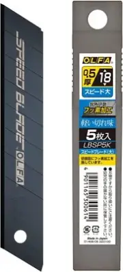 OLFA Speed Blades 18mm JAPAN LType Utility Knife Cutter Replacement LBSP5K 5Pack