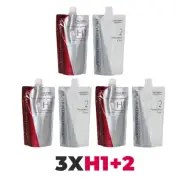 New Shiseido Straightening Cream 3 Sets H1+2 For Natural To Sensitized AD
