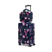 World Traveler Chariot Gatsby Vintage Hardside Carry-on Train Case Spinner Lu...