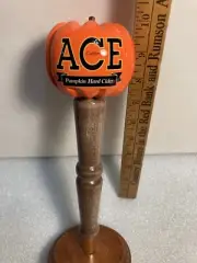 ACE PUMPKIN HARD CIDER FAT PUMPKIN ON A STICK Draft cider tap handle. CALIFORNIA