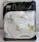 One Montgomery Ward Percale Brand Vintage Floral Twin Size Fitted Bottom Sheet