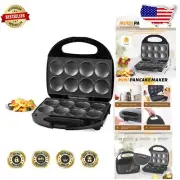 Mini Pancake Maker with Non-Stick Coating – Cooks 8 Delicious Pancakes Quickly