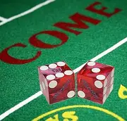 Cyber-Deals Wide Selection Craps Bundle Set: Las Vegas Style Felt Layout + Pair 19mm Authentic Nevada Casino Table-Played Dice