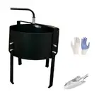 Rotary Soil Sifter Mesh Screen Metal Frame Compost Sieve Easily Install Iron