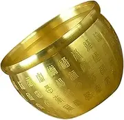 HOOTNEE Decorative Treasure Basin Bowl Feng Shui Wealth Bowl for Tabletop Decoration Traditional Retro Style Adornment for Home and Office Spring Festival Centerpiece