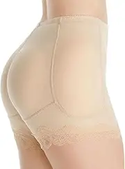 [KKAA] Women Butter Lifter Padded Shapwear Seamless Hip Enhancer Butt Lifting Booty Shorts Underwear Removable Pads