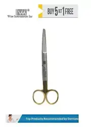 Dental Surgical Scissor Straight/Blunt Tungsten Carbide by Wise instruments