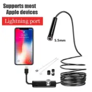 5.5MM Endoscope Camera 3 in 1 Borescope Single/Dual Lens Mini Camera Waterproof