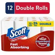 Scott Choose-a-Sheet Paper Towels, 12 Double Rolls